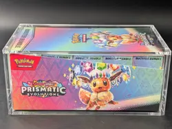 Pokemon SV8.5 Prismatic Evolutions Sealed Booster Bundle Display W/Acrylic Case - Image 4
