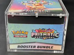 Pokemon SV8.5 Prismatic Evolutions Sealed Booster Bundle Display W/Acrylic Case - Image 5