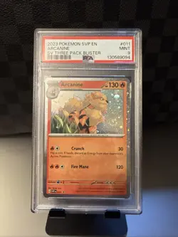 Pokemon Arcanine Promo #SVP011 Black Star 2023 PSA 9 Mint Scarlet & Violet Card - Image 1