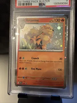 Pokemon Arcanine Promo #SVP011 Black Star 2023 PSA 9 Mint Scarlet & Violet Card - Image 3