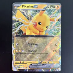 Pokemon PRE EN Prismatic Evolutions Pikachu EX 028/131 - Holo Rare (NM) - Image 1