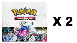 2 X Pokemon TCG Scarlet & Violet Temporal Forces Booster Box Factory Sealed SV05 - Image 1