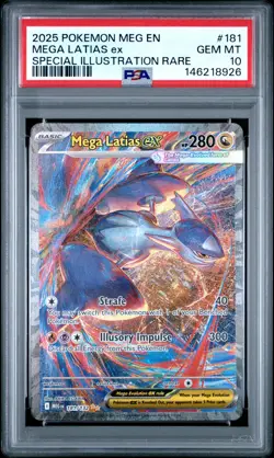 Pokemon TCG Mega Latias ex SIR 181/132 Mega Evolution - PSA 10 Gem Mint - Image 1