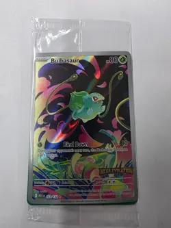 2025 Pokemon Bulbasaur 133/132 Mega Evolution Stamped Sealed Promo Pack - Image 1