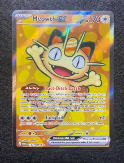 Pokemon TCG Perfect Order Meowth EX Full Art Ultra Rare 107/088 - Image 1