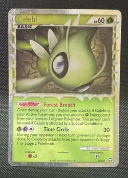 CELEBI 92 PRIME HOLO TRIUMPHANT HEARTGOLD & SOULSILVER POKEMON - Image 1