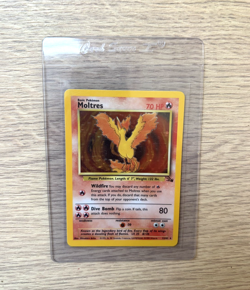Pokemon Fossil (1999 Vintage) | Holo Moltres 12/62 | 💎 PACK FRESH 💎 - Image 1