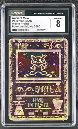 2000 WOTC POKEMON 2000 MOVIE ANCIENT MEW PROMO HOLO CGC 8 - Image 1