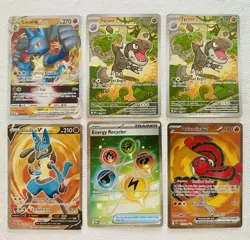 Pokemon Lot of 6 Illustration Rare, FA Ultra Rare’s CLEAN! Lucario, Tyrunt etc.. - Image 1