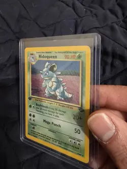 Pokemon TCG Nidoqueen 1st Edition Rare Holo Jungle 1999 1st Edition LP - Image 2