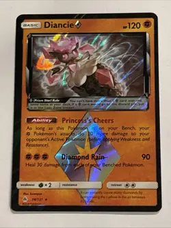 2018 Diancie 74/131 Prism Star Prism Holo Rare Forbidden Light Pokemon TCG - Image 1