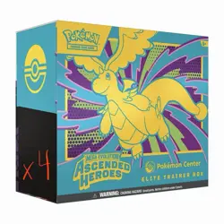 LOT OF 4 Ascended Heroes Pokemon Center Exclusive ETB’s IN HAND - Image 1