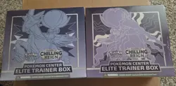 Pokemon Center Chilling Reign ERROR ETB Set Shadow & Ice **DAMAGED** - Image 1