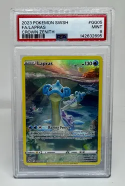 Pokemon 2023 - Crown Zenith - Lapras Galarian Gallery #GG05/GG70 - PSA 9 MINT - Image 1