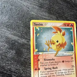 2004 Pokemon Gold Star Torchic Holo-EX Team Rocket Returns - Image 3