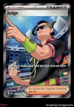 2025 Pokemon TCG Scarlet & Violet Destined Rivals #222 Judge UR - Image 1