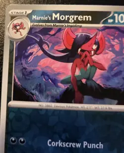 Marnie's Morgrem 135/182 Reverse Holo Uncommon Destined Rivals Pokemon TCG - Image 2