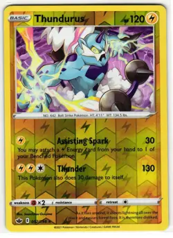 THUNDURUS 052/198 CHILLING REIGN ENGLISH POKEMON TCG - Image 1