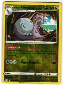 HISUIAN GOODRA 134/196 LOST ORIGIN ENGLISH POKEMON TCG - Image 1