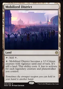 Mobilized District -Foil Near Mint MTG War of the Spark - Image 1