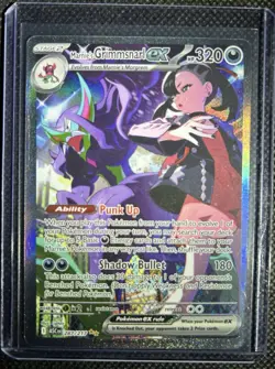 Pokemon TCG Marnie's Grimmsnarl EX 287/217 ASC Full Art Holo 320 HP English Card - Image 1