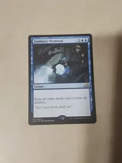 MTG Summary Dismissal Eldritch Moon 075/205 Rare NM Blue Instant Magic Card - Image 1