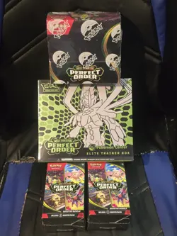 1 Pokemon TCG Perfect Order Pokemon Center ETB, booster box and 2 bundles! - Image 1