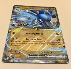 Lucario ex [Stamped] 051/131 – Prismatic Evolutions Holo – NM – 2025 Pokemon TCG - Image 2