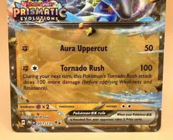 Lucario ex [Stamped] 051/131 – Prismatic Evolutions Holo – NM – 2025 Pokemon TCG - Image 5