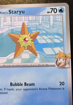 Misty's Staryu 046/182 Common Scarlet & Violet: Destined Rivals Pokemon TCG - Image 3