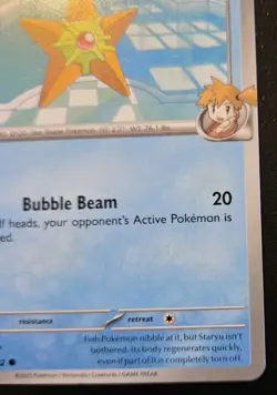 Misty's Staryu 046/182 Common Scarlet & Violet: Destined Rivals Pokemon TCG - Image 5