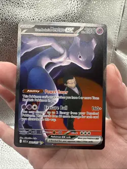 Pokemon Team Rockets Mewtwo Ex. 281/217. Assended Hero’s. God Pack Pull! - Image 1