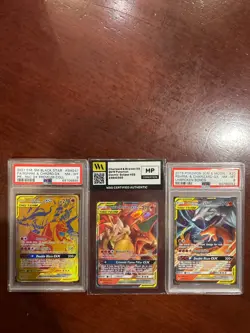 Pokemon Reshiram & Charizard GX 20/214 Unbroken Bonds 2019 PSA 8 - Image 2
