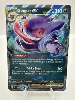 Gengar ex 104/162 Pokemon Temporal Forces NM - Image 1