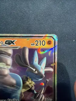 Pokemon TCG Lucario GX Black Star Promo SM100 Holo - Image 3