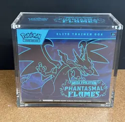 POKEMON MEGA EVOLUTION PHANTASMAL FLAMES SEALED ELITE TRAINER BOX ETB W/ CASE - Image 1