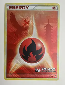 2011 POKEMON CALL OF LEGENDS HO-OH FIRE ENERGY 89/95 PLAY! STAMPED HOLO NM B - Image 3