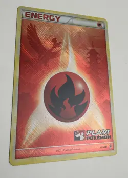 2011 POKEMON CALL OF LEGENDS HO-OH FIRE ENERGY 89/95 PLAY! STAMPED HOLO NM B - Image 4