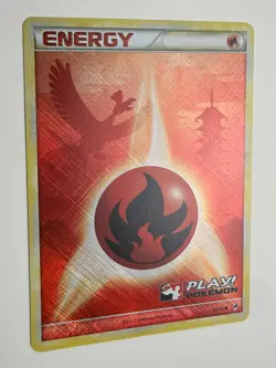 2011 POKEMON CALL OF LEGENDS HO-OH FIRE ENERGY 89/95 PLAY! STAMPED HOLO NM B - Image 5