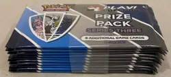 2023 POKEMON PLAY! PRIZE PACK SERIES 3 THREE SEALED BOOSTER PACK BUNDLE OF 10 H - Image 3