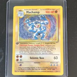 Pokemon Machamp 8/102 Deck Exclusives Holo Rare 100 HP 1st Edition English - Image 1