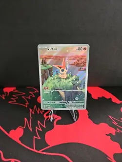 2025 Pokemon SV Black Star Promos SVP EN Victini #208 Illustration Collection - Image 1