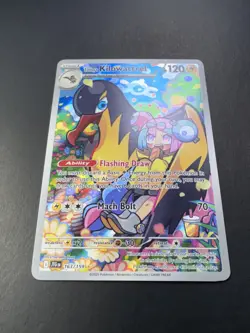 Pokemon: Iono's Kilowattrel Illustration Rare IR Full Art Holo 163/159 Journey - Image 2