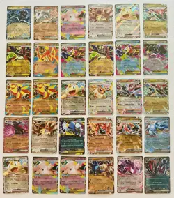 Pokemon Lot of 30 EX’s CLEAN & PACK FRESH Zygarde Eevee, Stamped Zekrom/Reshiram - Image 1