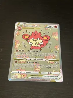 Pokemon Simisear VSTAR GG37/GG70 Ultra Rare Full Art Holo 260HP Crown Zenith - Image 1