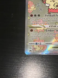 Pokemon Simisear VSTAR GG37/GG70 Ultra Rare Full Art Holo 260HP Crown Zenith - Image 5