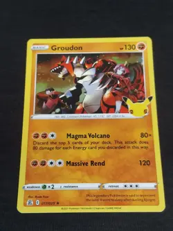 Pokemon Groudon 017/025 Celebrations 25th Holo 💎 Mint - Image 1