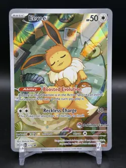 Eevee 173 Promo Prismatic Evolutions Pokemon Center Exclusive Black Star NM - Image 1