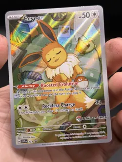 Eevee 173 Promo Prismatic Evolutions Pokemon Center Exclusive Black Star NM - Image 3