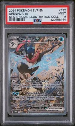 2024 POKEMON SVP EN-SV BLACK STAR PROMO #132 GRENINJA EX PSA 9 - Image 1